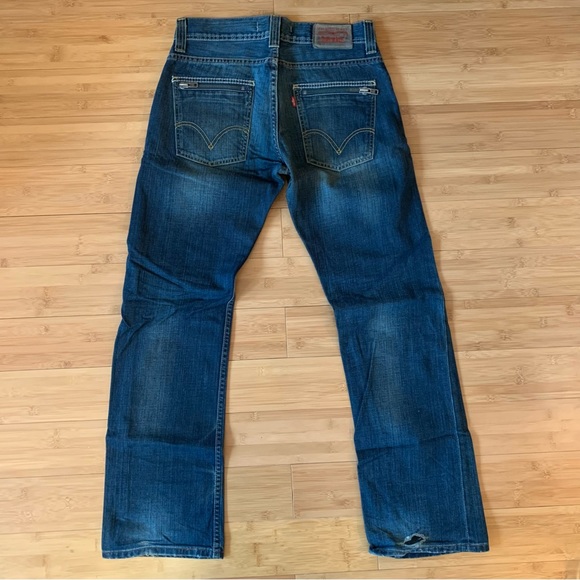 Levi's 506 Standard Rise Mens Size 31 x 32 Zipper Pockets Denim Jeans - Picture 10 of 16